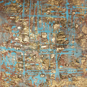 Gold & aquamarin