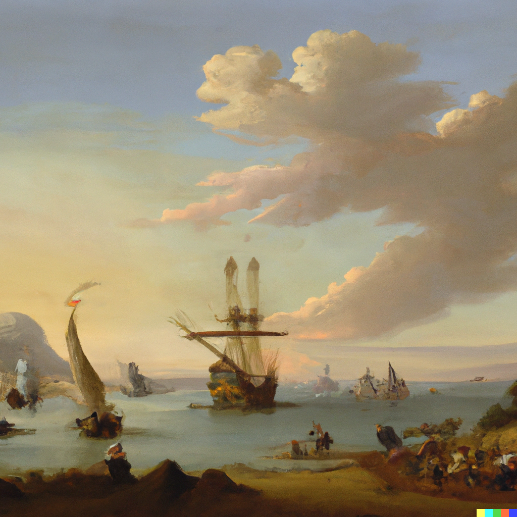 Coastal Scene with the Embarkation